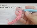 Cordón tejido a crochet o Icord