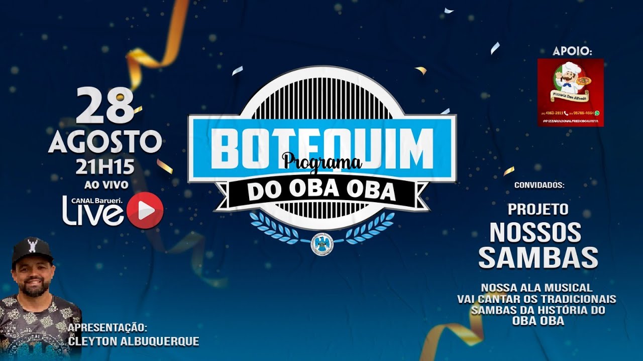 Projeto Nosso Samba | Botequim Do Oba Oba – 28/08