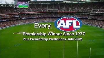 AFL Premiership Winners Since 1970 (Plus predictions)
