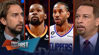 Kawhi Leonard outplays Kevin Durant, Westbrook clutch, Clippers def. Suns | NBA | FIRST THINGS FIRST