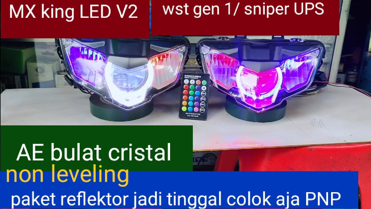 reflektor MX king LED V2 sniper UPS Wst gen 1 AE bulat cristal non