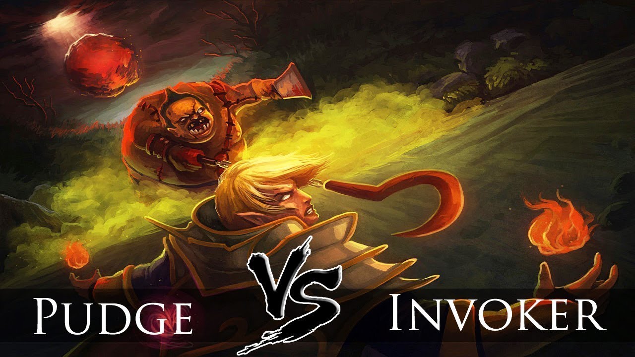 8K MMR vs 2K MMR (Invoker 8k vs Pudge 2k ) - Dota 2