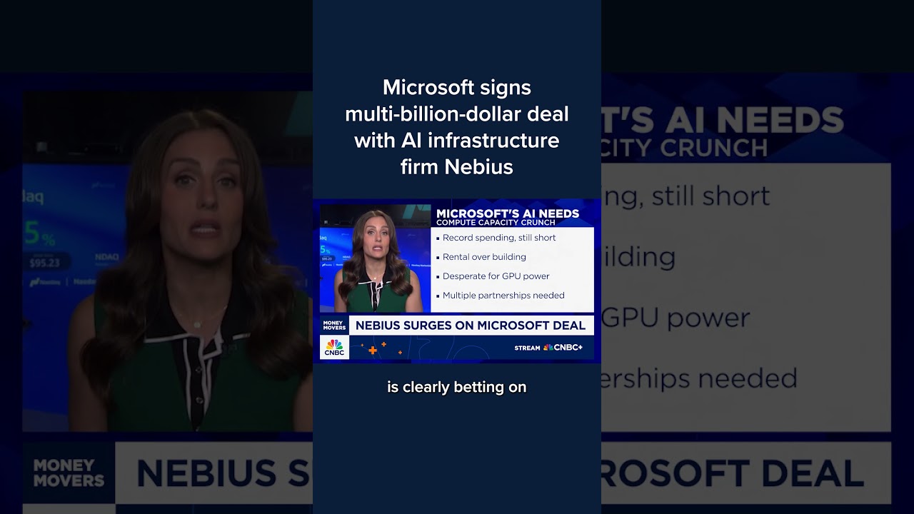 Microsoft signs multi-billion-dollar deal with AI infrastructure firm Nebius