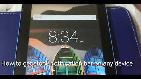 How to get Stock notification bar on Mi and any android device