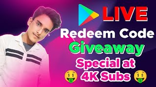 ?Free Redeem Code Giveaway Live || Get Instant Redeem Code