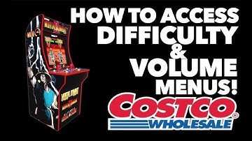 Change the difficulty & volume on the Costco & New Walmart Models Mortal Kombat Arcade1Up Cabinet