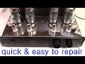 how to repair Chinese KT88 tube amplifier Antique Sound Lab fixed bias push pull