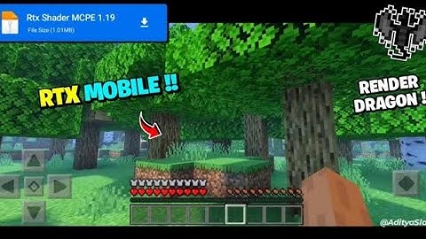[ Real ] Rtx Shader For Minecraft PE 1.19+ ❤️ | Render Dragon Mcpe