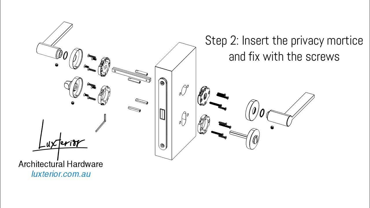 Luxterior Privacy Door Handle with Privacy Knob Installation Video