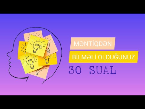 Məntiq-30 sual-(Magistratura və dövlət qulluğu)
