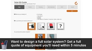 Solar Kit Guide Tutorial : Instant Solar Design and Quote Tool for PV Solar Design | RENVU