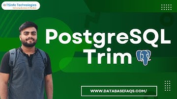 How to use Trim() function in Postgresql | PostgreSQL Trim