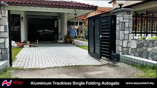 An Yu Aluminium Trackless Single Folding Autogate | Au Yu Smart Gate
