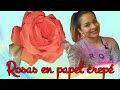 Rosas en papel Crepé | Tutorial