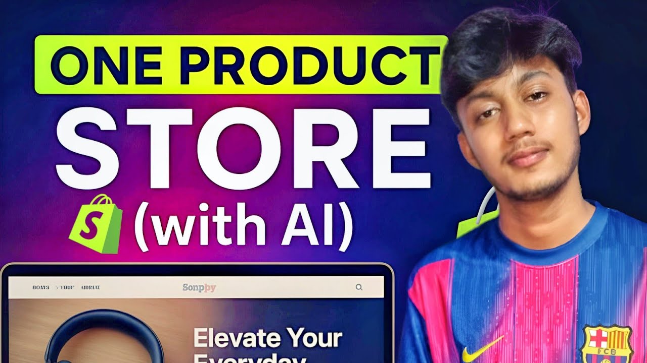 One Product Store with AI 🔥 | Shopify Store তৈরি করুন ২০২৫ সালে 