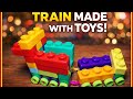Amazing Toy Train Made with Colorful Blocks | Fun Kids Learning Video😍💤🐼