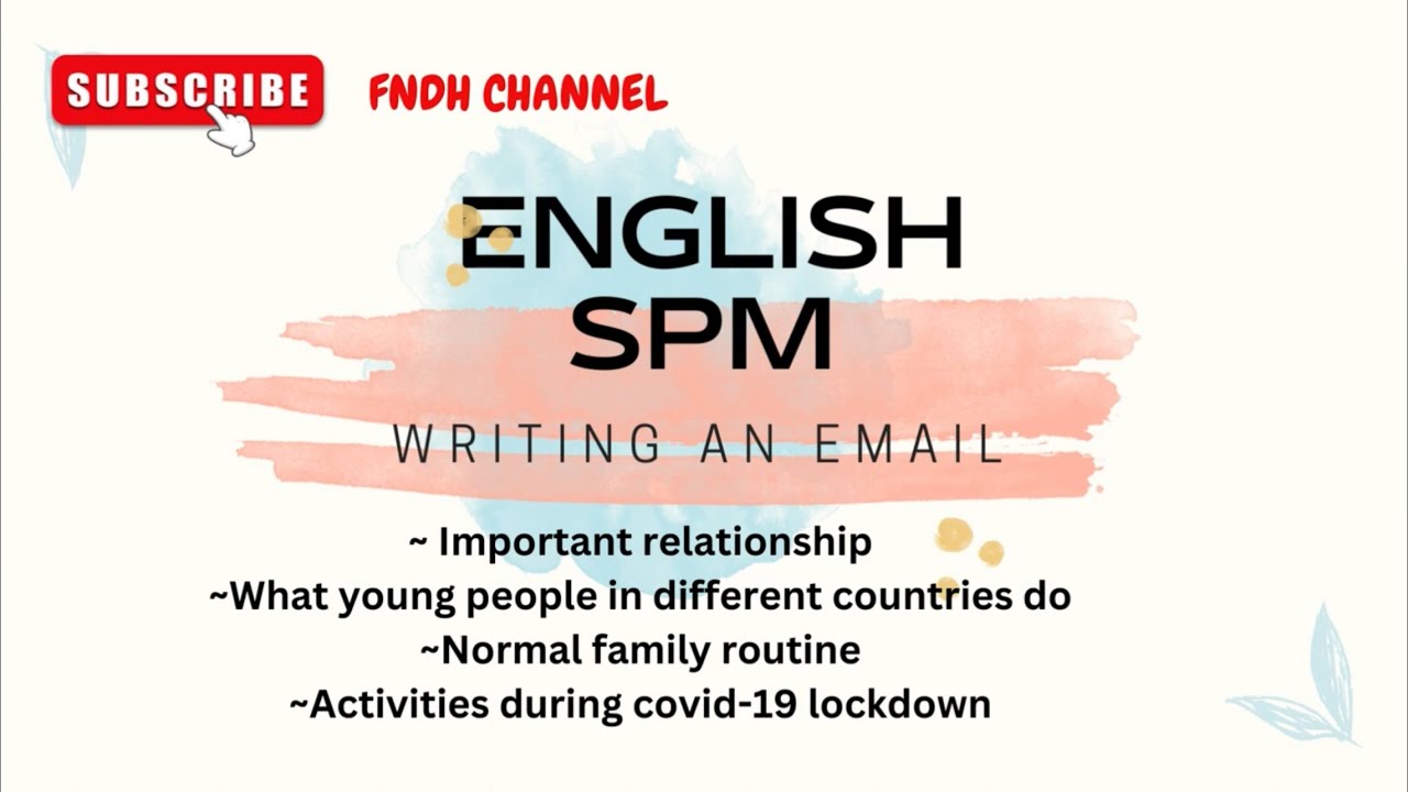 TEKNIK MENULIS EMAIL Relationship,Young people activities,Family routine, activities during lockdown