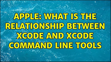 Apple: What is the relationship between Xcode and Xcode command line tools