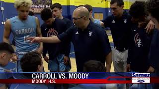 Carroll earns sweep over Moody in girls, boys basketball