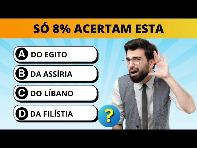 Questões Bíblica  25 Perguntas e Respostas Nível Fácil e Médio - Quiz  Bíblico #04 