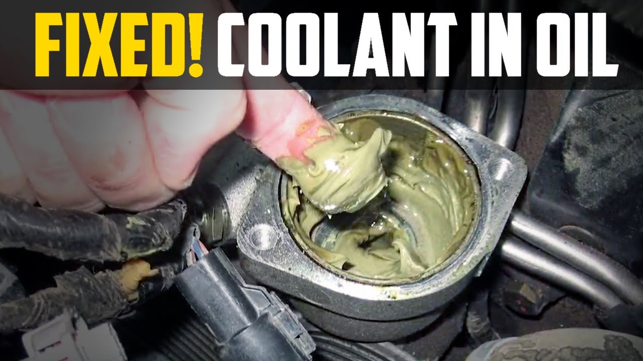 causes of coolant in oil