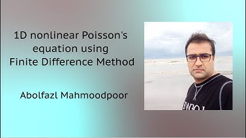 Solving of 1D nonlinear Poisson