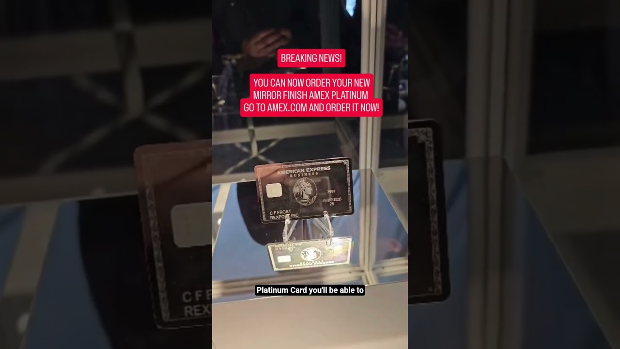 СОВЕРШЕННО НОВЫЙ ДИЗАЙН КАРТЫ AMEX PLATINUM!