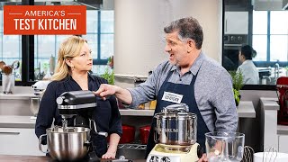 Testing Heavy-Duty Stand Mixers: KitchenAid vs Ankarsrum | America's Test Kitchen