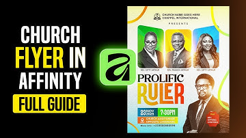Church Flyer Design In Affinity By Canva  For Beginners | Pixel Studio
