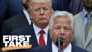 New England Patriots White House Visit Sparks Heated Debate | First Take | April 20, 2017