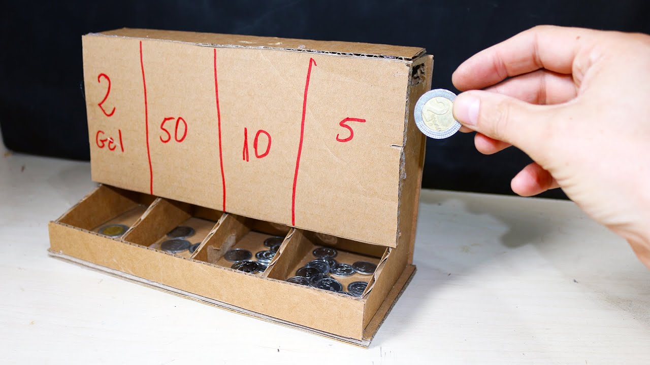 Automatic Coin Sorting Machine Made using Cardboard YouTube