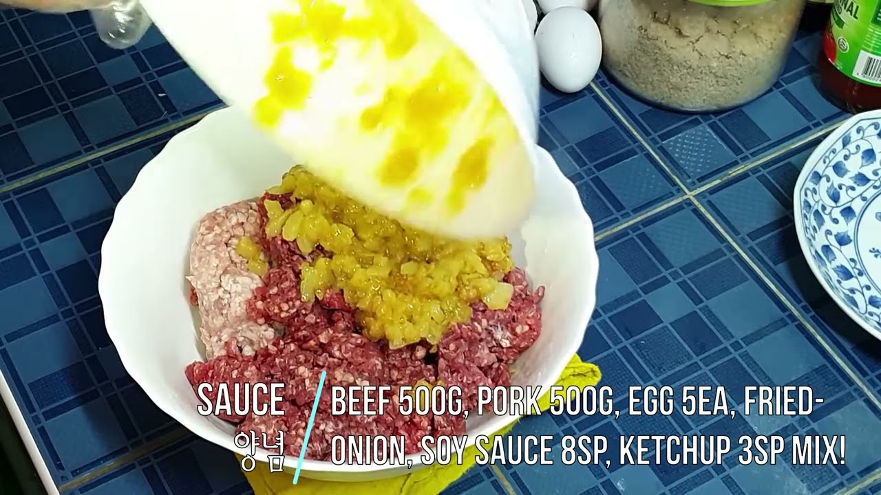 RECIPE(조리법) How to Cook Hamburger Steak at home. It's Very Easy!! Enjoy