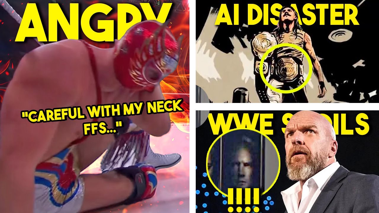 WWE AI DISASTER...WWE SPOILS ROYAL RUMBLE...El Grande ANGRILY BREAKS Character...Wrestling News