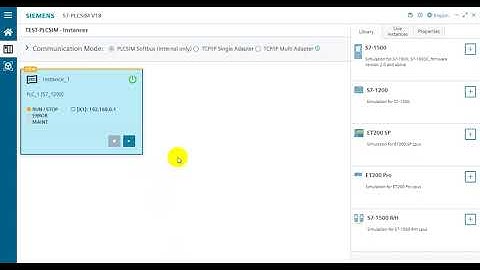 Thực hiện mô phỏng PLC SIM với TIA PORTAL V18