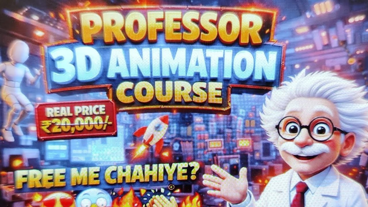 3D ANIMATION COURSE | PROFESSOR OF HOW | HINDI VERSION - YouTube