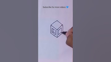 3d cube drawing #shorts#art#drawing#shortvideo