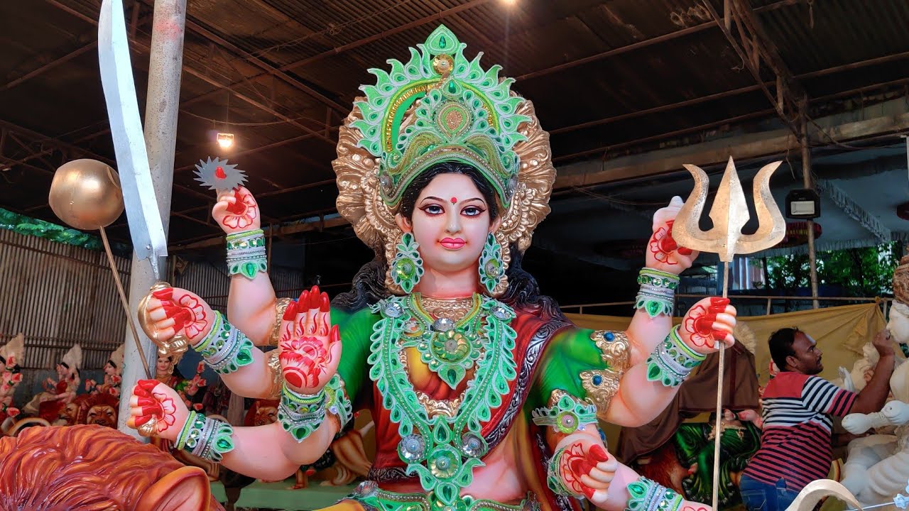Dhoolpet Durga mata idols 2020 ready for Durga idol Transporting from Dhoolpet