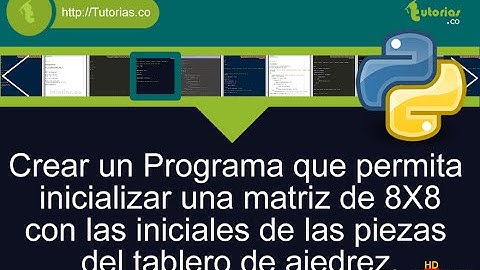 arrays – python (matriz tablero de ajedrez)