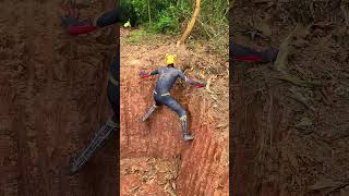 Spider Man Escapes a Giant Pit #spiderman #prank #funny #irl #crazy #shorts #viral