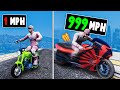 Every time I crash my bike gets faster in GTA 5