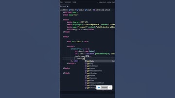 Digital clock using js #webdevelopment #coding #programming #gate_together