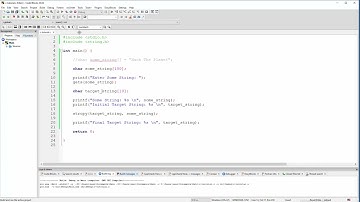C Program - strcpy() Function - Copy Content of One String into Another String