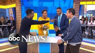 Chris Rock and Adam Sandler play 'Rock, Paper, Sandler'
