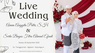 The Wedding Ainun Anggita Putri Sh Dengan Sertu Bagus Fitra Ahmad Efendi  Selasa 16  9  2025