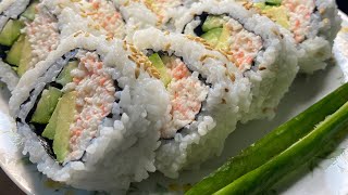 How to Make a California Sushi Roll