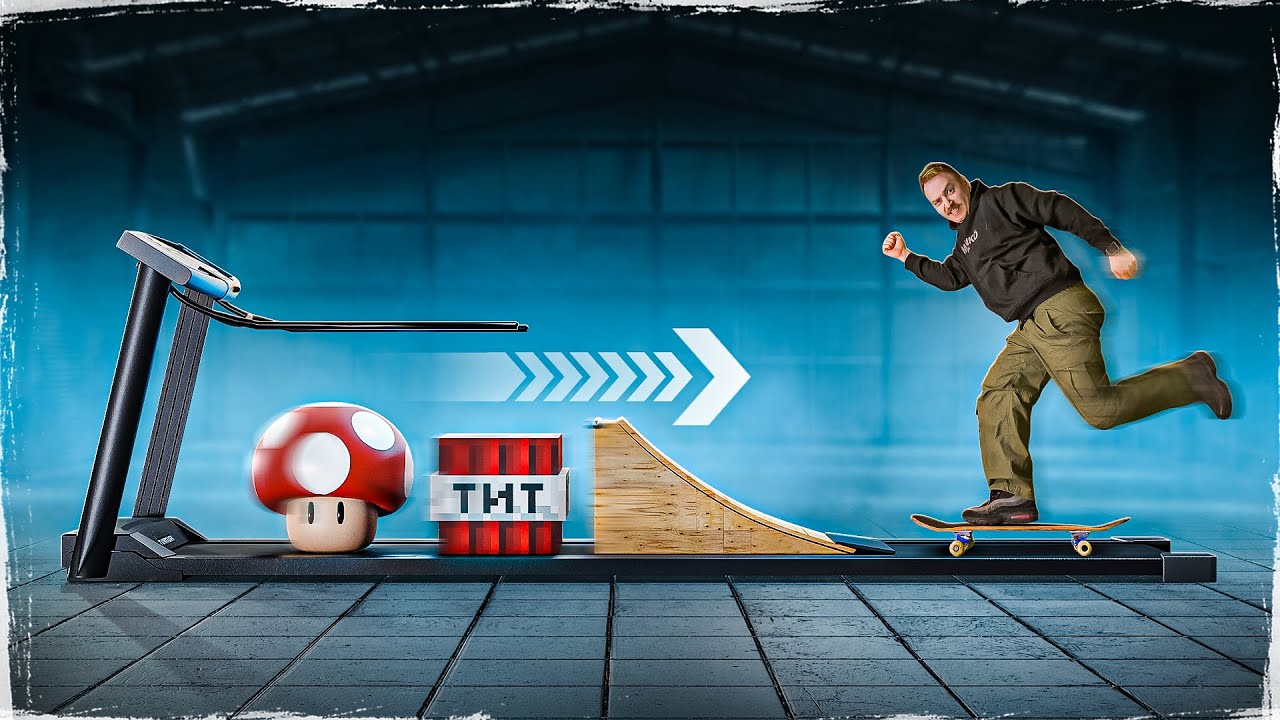 БРОСАЕМ ВСЕ НА БЕГОВУЮ ДОРОЖКУ - YouTube