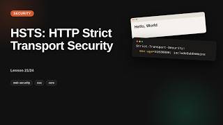HSTS: HTTP Strict Transport Security | HTTPS Security Tutorial