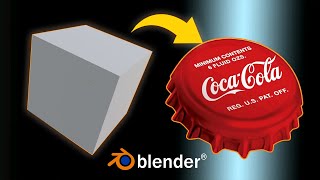 bottle cap modeling in blender