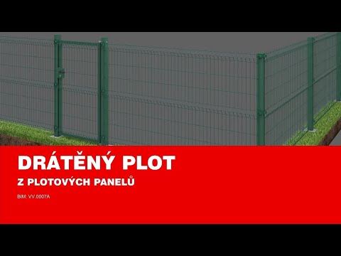 Drátěný plot z plotových panelů