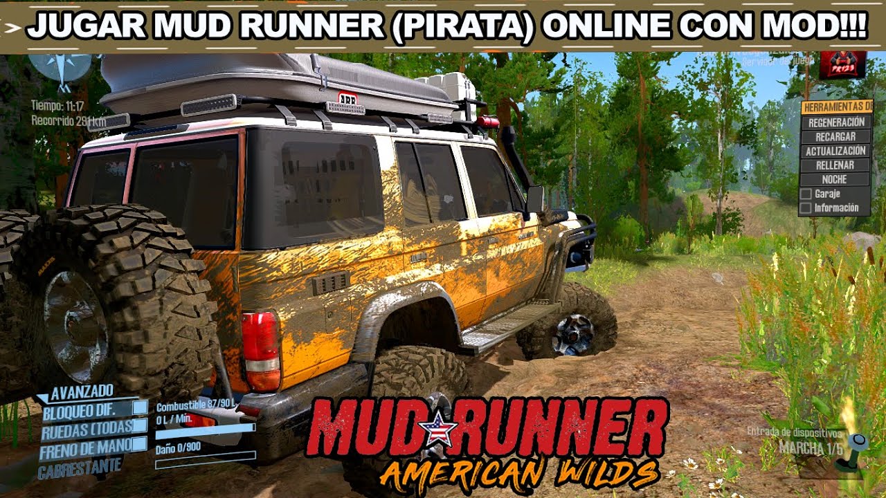 JUGAR ONLINE CON MOD EN EL MUD RUNNER (PIRATA) CON TUS AMIGOS, Y EL NOVIO DE TU HERMANA!!!! 1080p